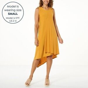 Anthony Mixed Media Asymmetrical Dress - 1X